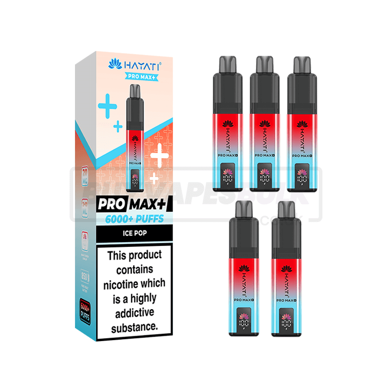 Hayati Pro Max Plus 6000 Puffs Box of 5 Ice Pop