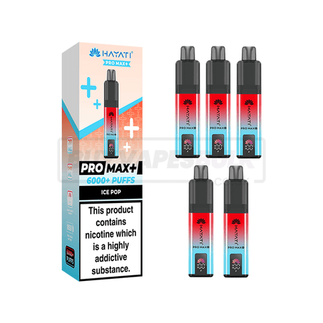 Hayati Pro Max Plus 6000 Puffs Box of 5 Ice Pop