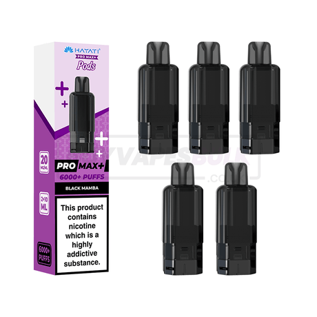 Hayati Pro Max Plus 6000 Prefilled Pods 5 Pack Black Mamba (NEW)