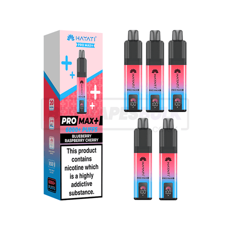 Hayati Pro Max Plus 6000 Puffs Vape Kit 5 Pack