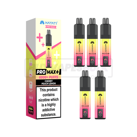 Hayati Pro Max Plus 6000 Puffs Vape Kit 5 Pack