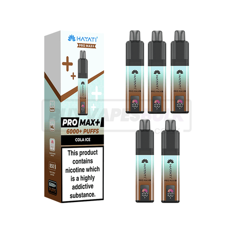 Hayati Pro Max Plus 6000 Puffs Vape Kit 5 Pack