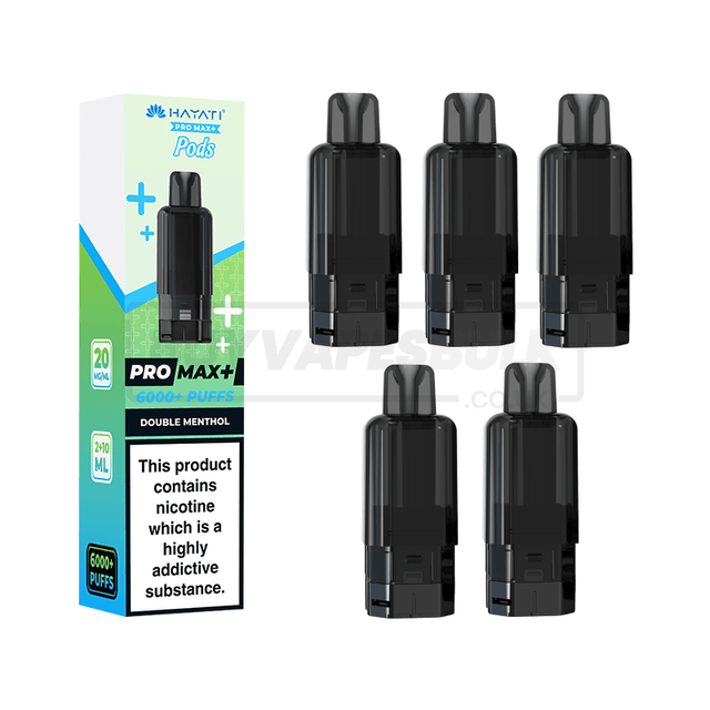 Double Menthol Hayati Pro Max Plus 6000 Refill Pods 5 Pack