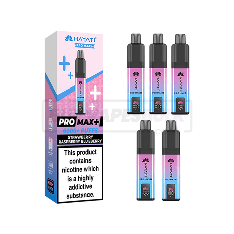 Hayati Pro Max Plus 6000 Puffs Vape Kit 5 Pack