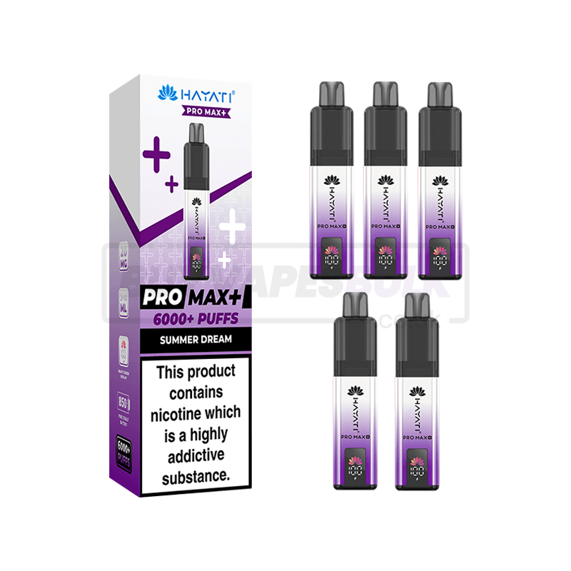 Summer Dream Hayati Pro Max Plus 6000 5 Pack | Buy Vapes Bulk Summer Dream Hayati Pro Max Plus 6000 5 Pack | Buy Vapes Bulk