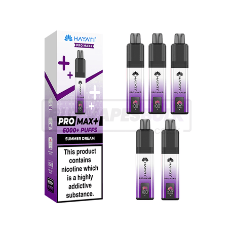 Hayati Pro Max Plus 6000 Puffs Vape Kit 5 Pack