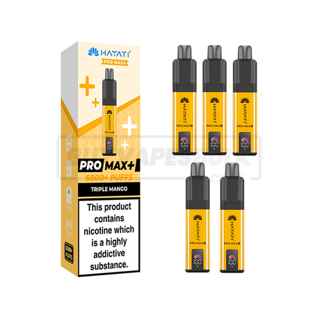 Hayati Pro Max Plus 6000 Puffs Vape Kit 5 Pack