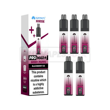 Hayati Pro Max Plus 6000 Puffs Vape Kit 5 Pack