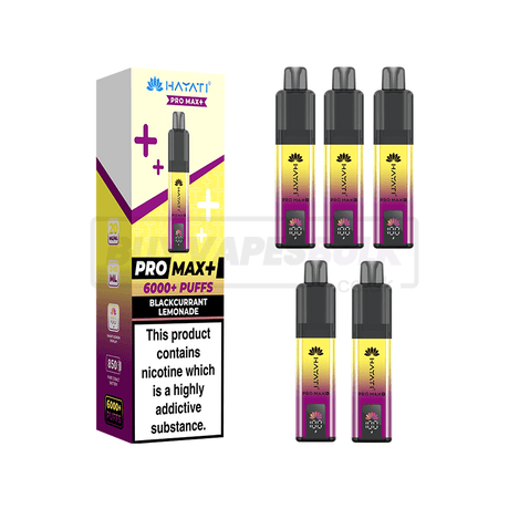 Hayati Pro Max Plus 6000 Puffs Vape Kit 5 Pack