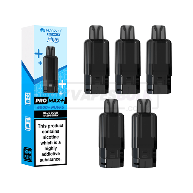 Blue Sour Rasberry Hayati Pro Max Plus 6000 Refill Pods 5 Pack