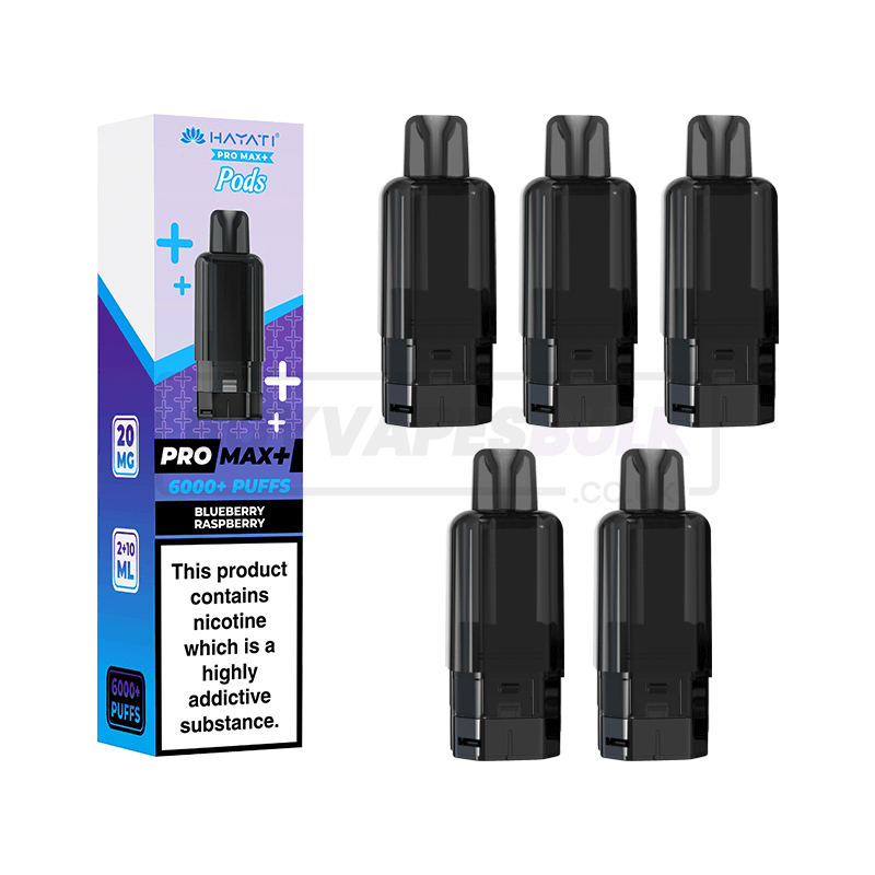 Blueberry Raspberry Hayati Pro Max Plus 6K Refill Pods 5 Pack | Buy Vapes  Bulk