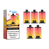 Hayati Pro Ultra Plus 25000 Vape Kit 5 Pack Cherry Ice Peach Mango (NEW)