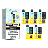 Hayati Rubik 7000 Puffs Vape Kit 5 Pack Pineapple Ice