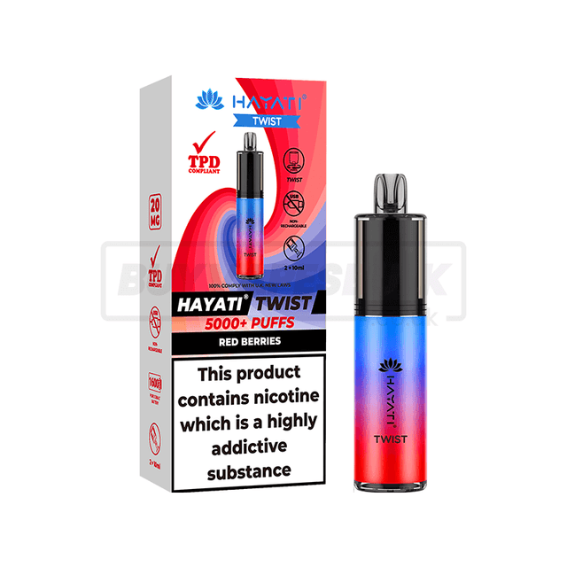 Red Berries Hayati Twist 5000 Puff Disposable Vape 5 Pack