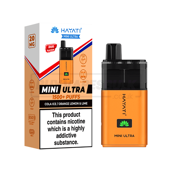 hayati pro ultra cola ice Hayati Pro Max Cola Ice 10ml Nic Salt Vape Juice main image 1