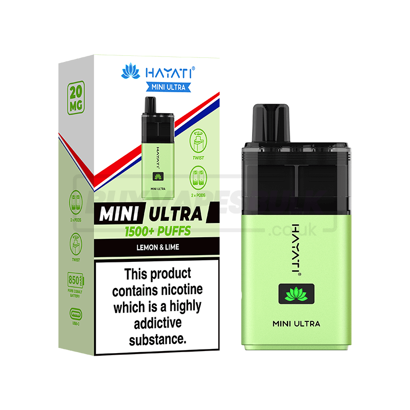 Lemon & Lime Hayati Ultra Mini 1500 5 Pack | Buy Vapes Bulk Lemon & Lime Hayati Ultra Mini 1500 5 Pack | Buy Vapes Bulk
