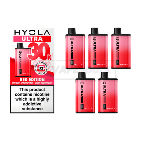 Hyola Ultra 30K Prefilled Vape Kit 5 Pack Red Edition