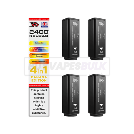 IVG 2400 4 in 1 Reload Pods 5 Pack Banana Edition