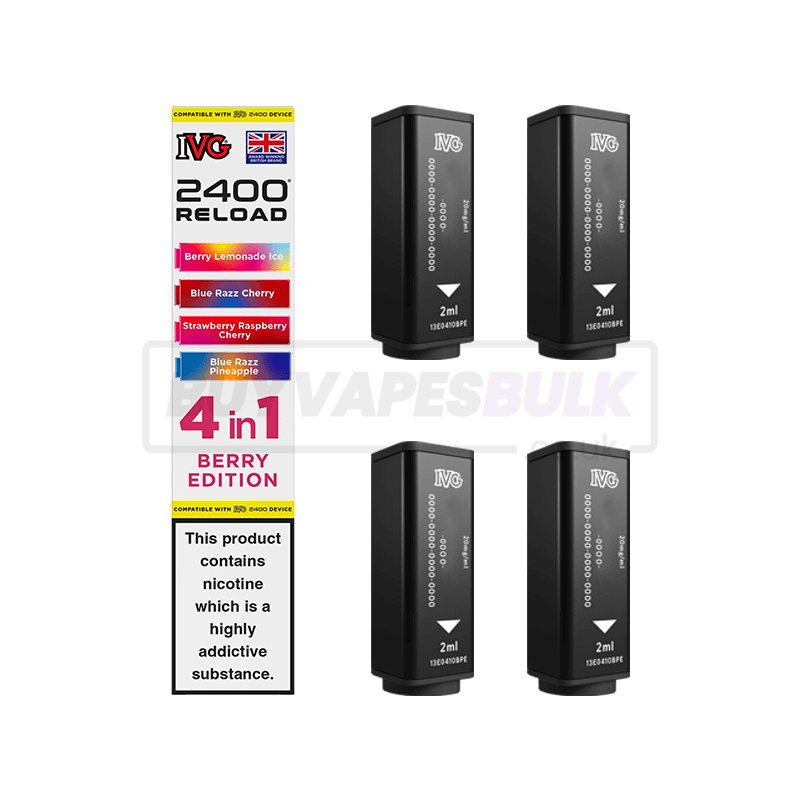 IVG 2400 4 in 1 Reload Pods 5 Pack Berry Edition