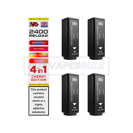 IVG 2400 4 in 1 Reload Pods 5 Pack Cherry Edition