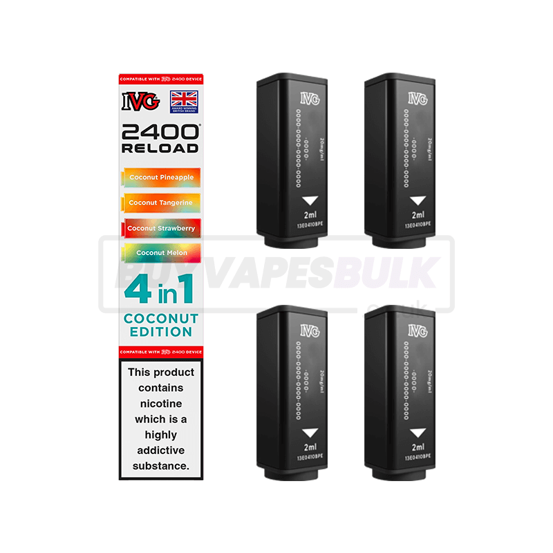 IVG 2400 4 in 1 Reload Pods 5 Pack Coconut Edition