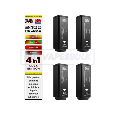 IVG 2400 4 in 1 Reload Pods 5 Pack Cola Edition