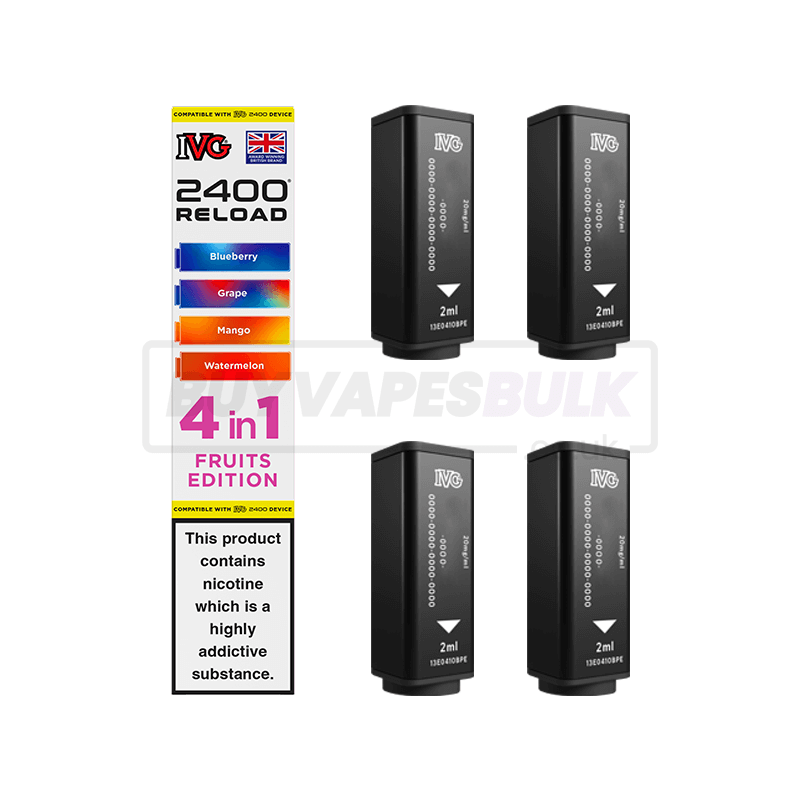 IVG 2400 4 in 1 Reload Pods 5 Pack Fruits Edition