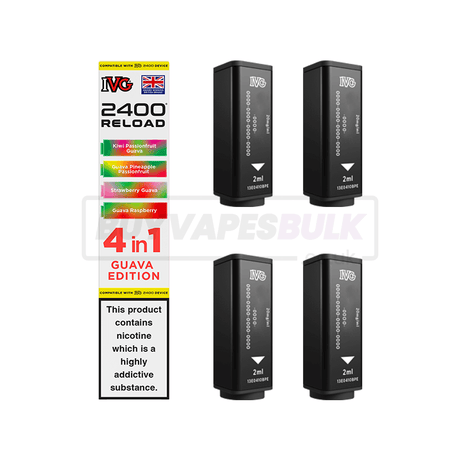 IVG 2400 4 in 1 Reload Pods 5 Pack Guava Edition