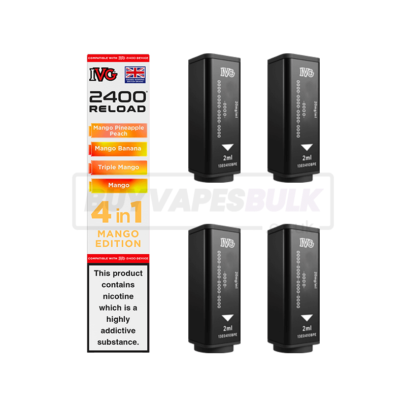 IVG 2400 4 in 1 Reload Pods 5 Pack Mango Edition