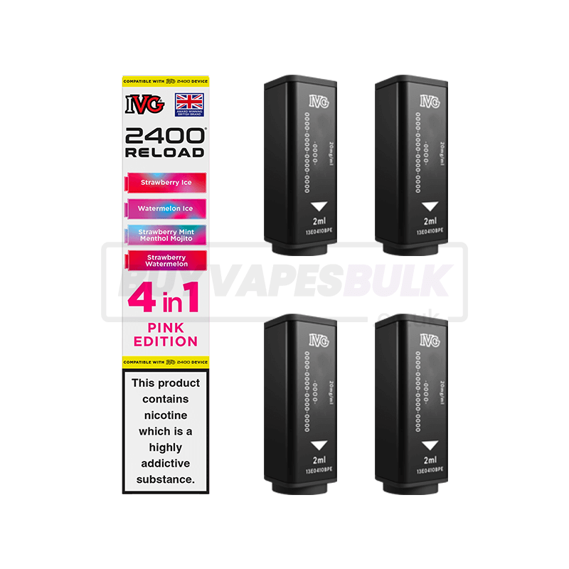 IVG 2400 4 in 1 Reload Pods 5 Pack Pink Edition
