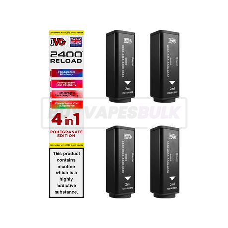 IVG 2400 4 in 1 Reload Pods 5 Pack Pomegranate Edition