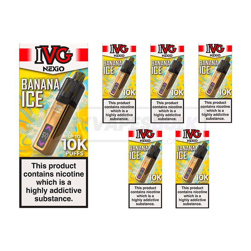 IVG NEXiO 10K Prefilled Vape Kit 5 Pack