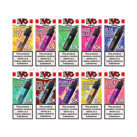 IVG NEXiO 10K Prefilled Vape Kit 5 Pack