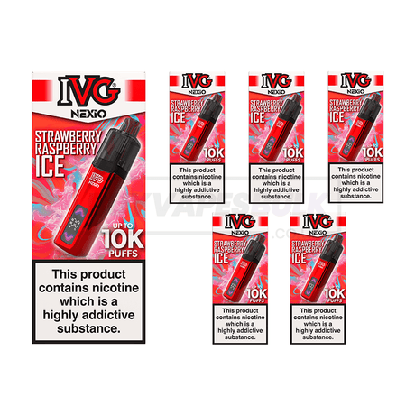 IVG NEXiO 10K Prefilled Vape Kit 5 Pack Strawberry Watermelon
