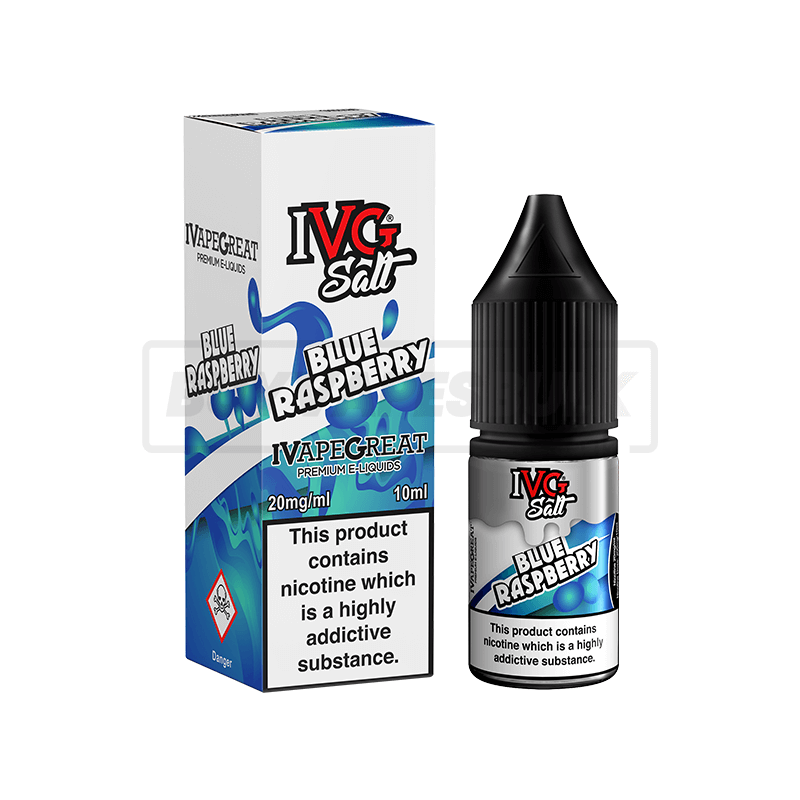 Blue Raspberry IVG Nic Salt E-Liquid Pack of 10 x (10ml)