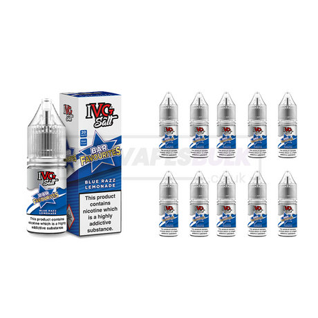 Blue Razz Lemonade IVG Nic Salt E-Liquid Pack of 10 x (10ml)