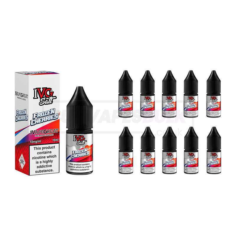 Frozen Cherries IVG Nic Salt E-Liquid Pack of 10 x (10ml)