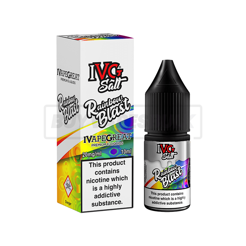Rainbow Blast IVG Nic Salt E-Liquid Pack of 10 x (10ml)