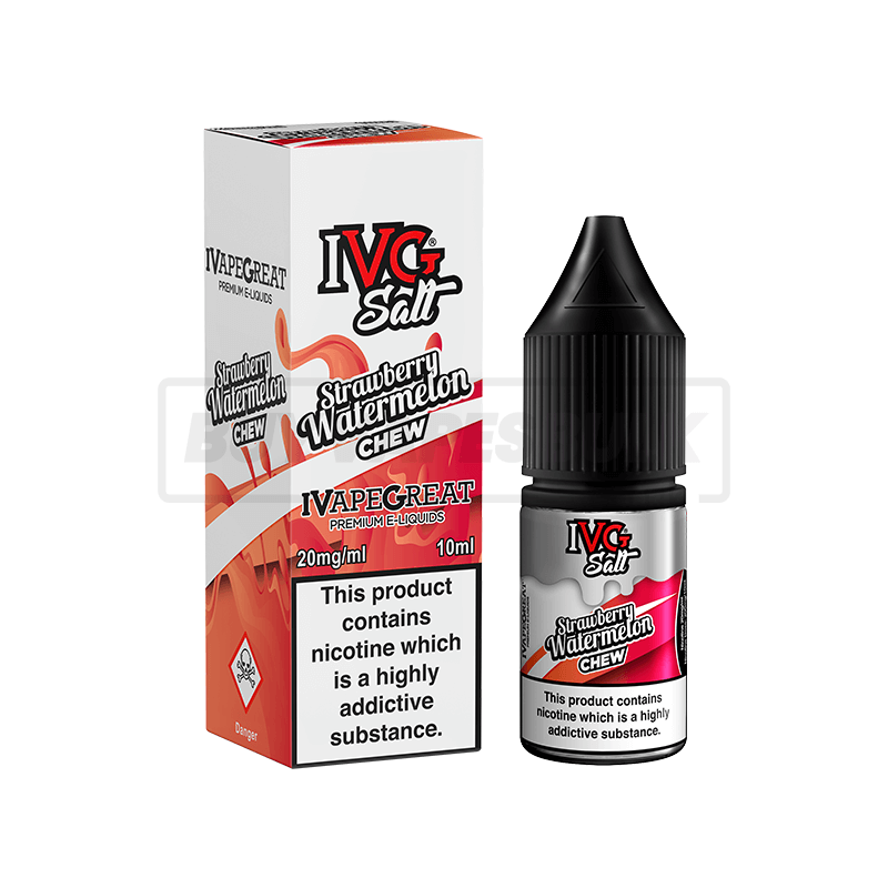 Strawberry Watermelon IVG Nic Salt E-Liquid Pack of 10 x (10ml)