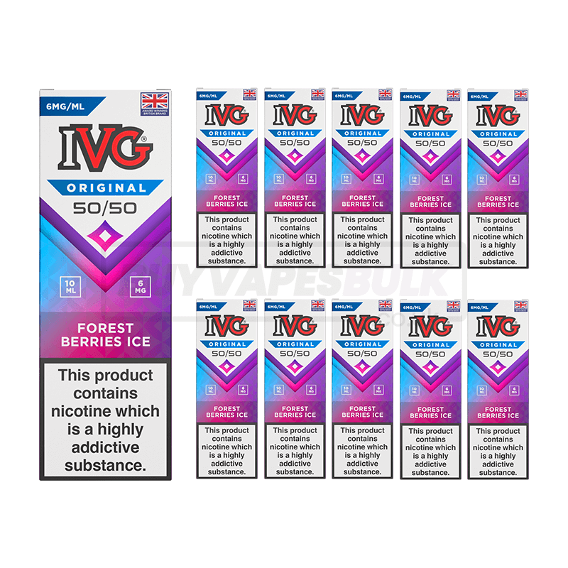 IVG Original 50/50 E-Liquid Box of 10 Forest Berries Ice