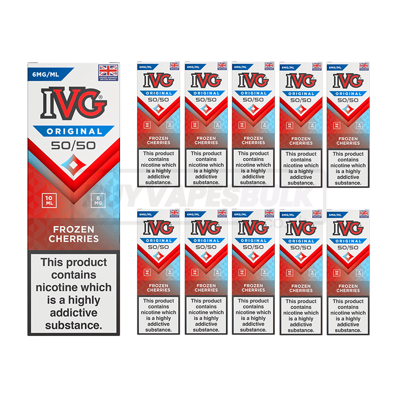 IVG Original 50/50 E-Liquid Box of 10 Frozen Cherries