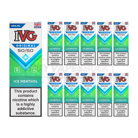 IVG Original 50/50 E-Liquid 10 Pack Ice Menthol