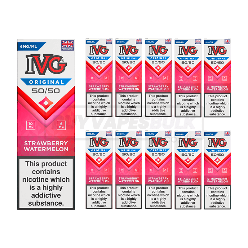 IVG Original 50/50 E-Liquid Box of 10 Strawberry Watermelon