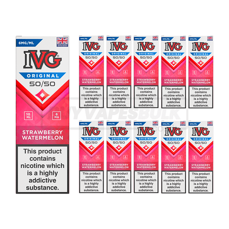 IVG Original 50/50 E-Liquid 10 Pack Strawberry Watermelon