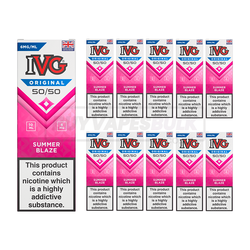 IVG Original 50/50 E-Liquid Box of 10 Summer Blaze