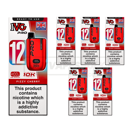 IVG Pro 12 10K Puffs | 5 For 33.99 | UK's Cheapest | Buy Vapes Bulk IVG Pro 12 10K Puffs | 5 For 33.99 | UK's Cheapest | Buy Vapes Bulk