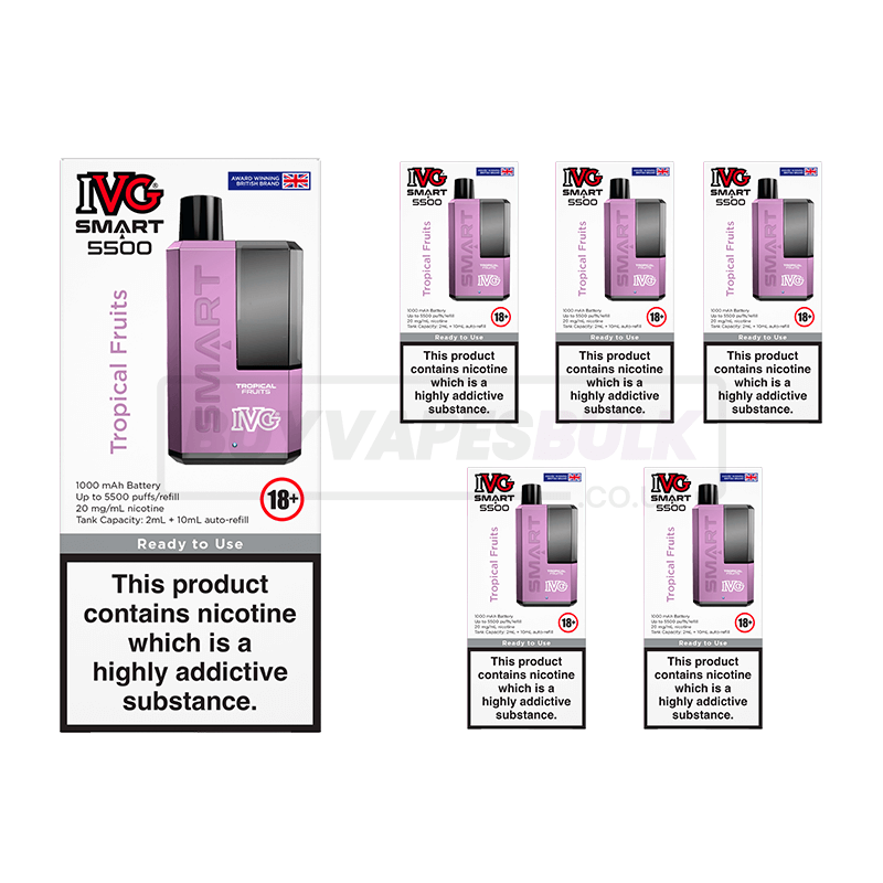 Red Apple Ice IVG Smart 5500 Pro Prefilled Vape Red Apple Ice IVG Smart 5500 Pro Prefilled Vape