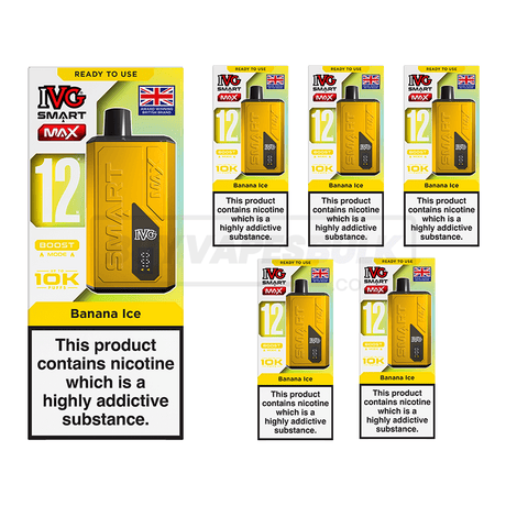 IVG Smart Max 10K Pod Vape Kit Banana Ice