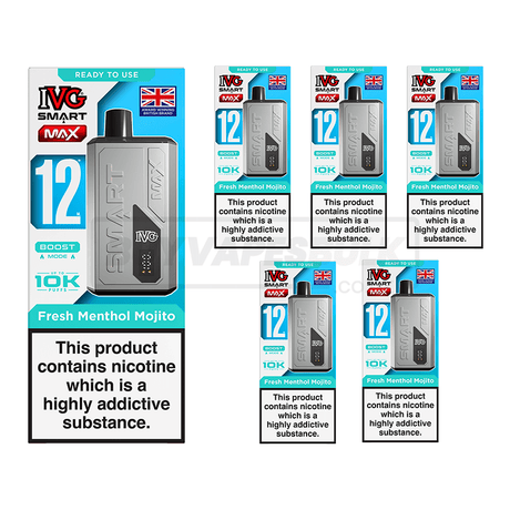 IVG Smart Max 10K Pod Vape Kit Fresh Menthol