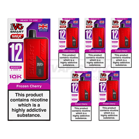 IVG Smart Max 10K Pod Vape Kit Frozen Cherry
